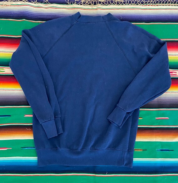 Vintage 1980s NAVY raglan cut crewneck sweatshirt - image 5
