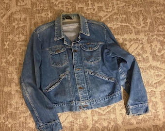 Vintage 90s Wrangler Blue Bell Lot 111MJ Selvedge Denim Jacket
