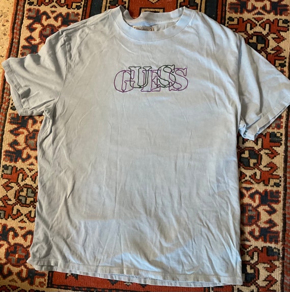 Vintage 1990s Guess spell out graphic t-shirt