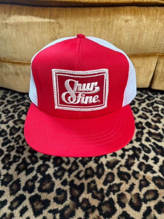 Vintage 1980s Shur Fine mesh trucker hat