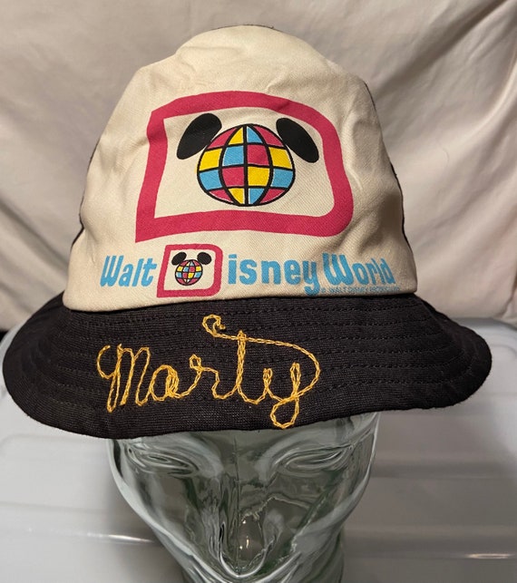 Vintage 1970s Walt Disney World Black Bucket Hat - Etsy display picture 1
