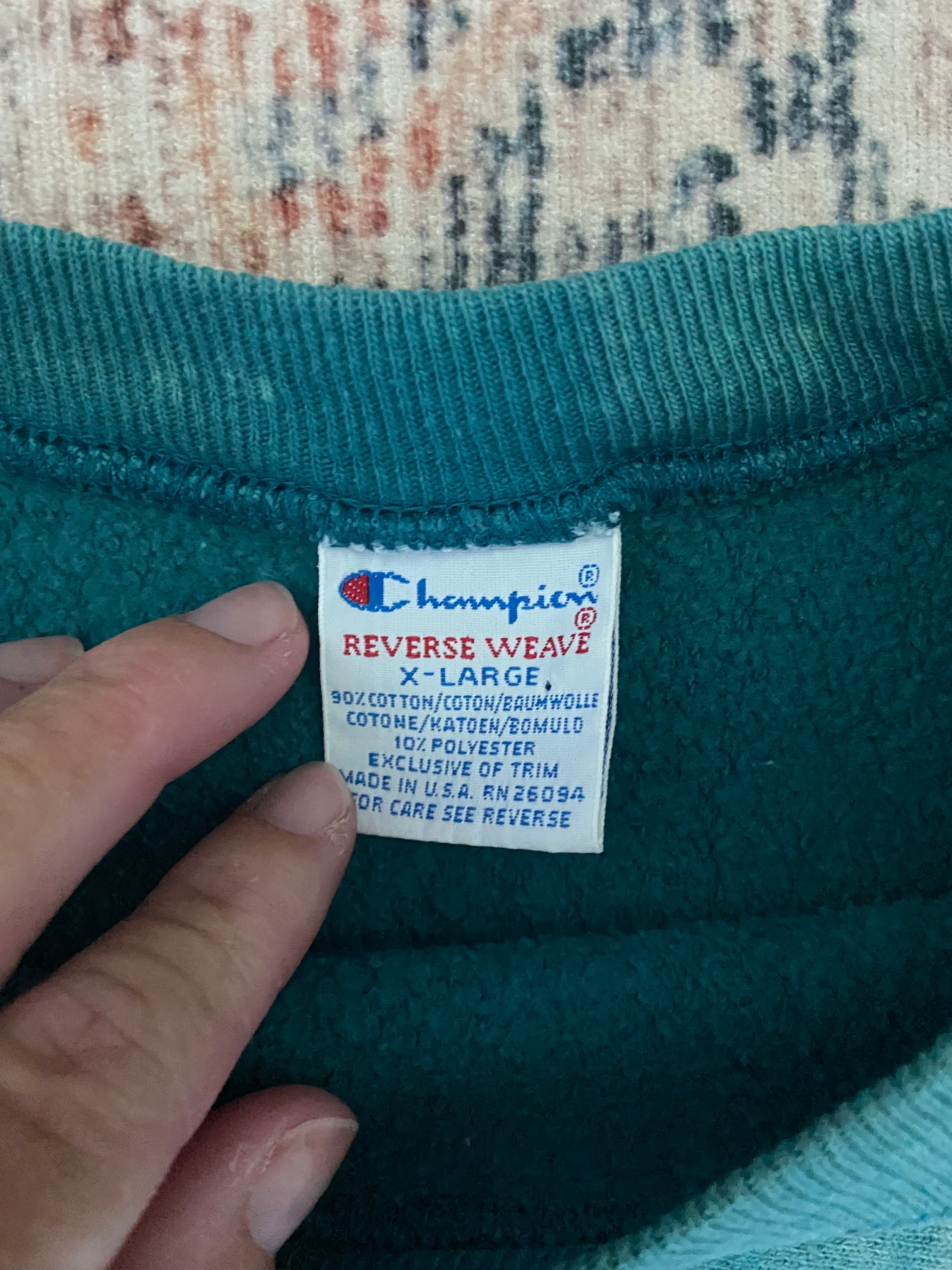 Vintage 1990s Champion Reverse Weave Tie Dye Sweatshirt - Etsy