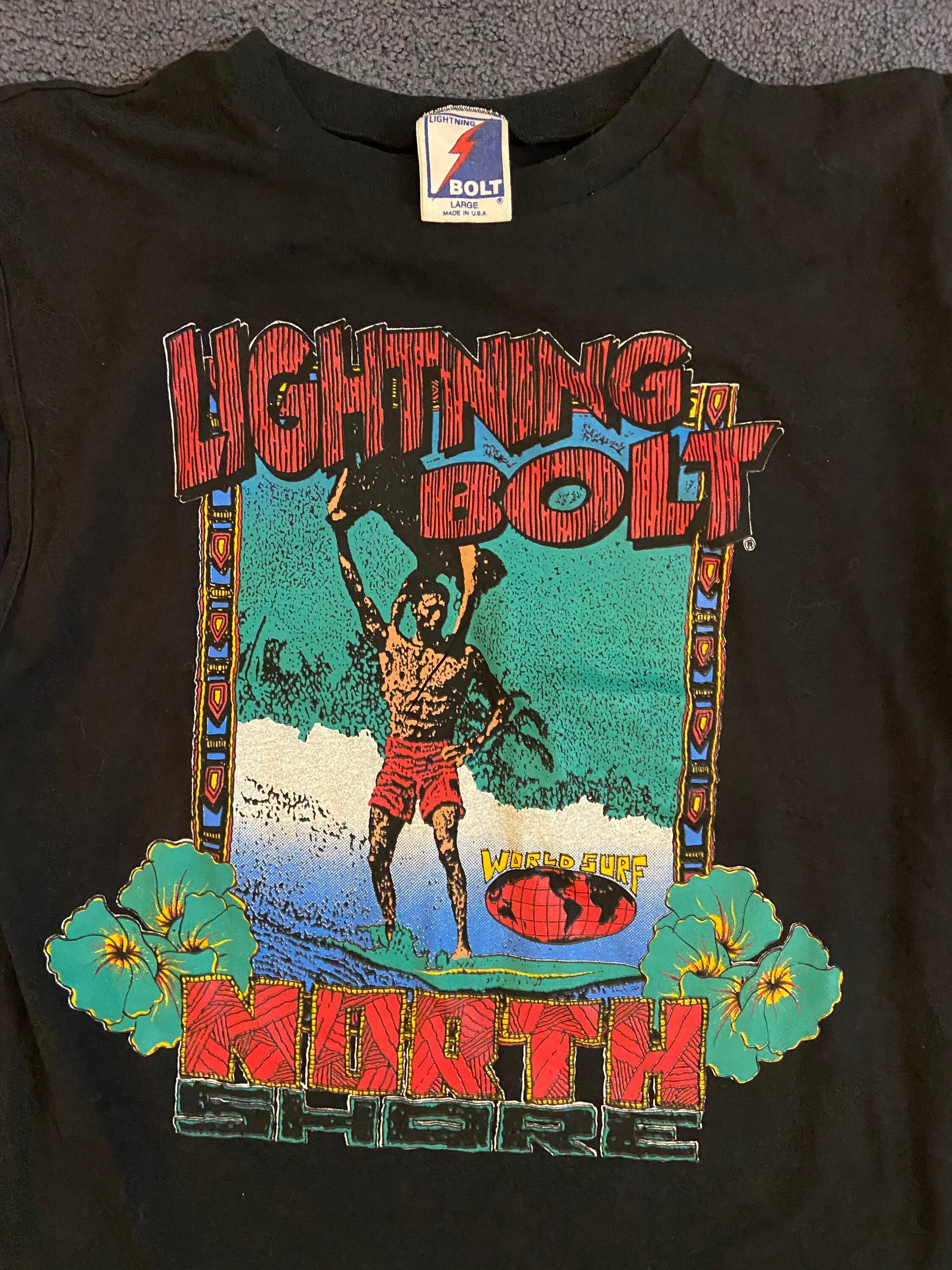 Vintage 1990s North Shore World Surf graphic tank top