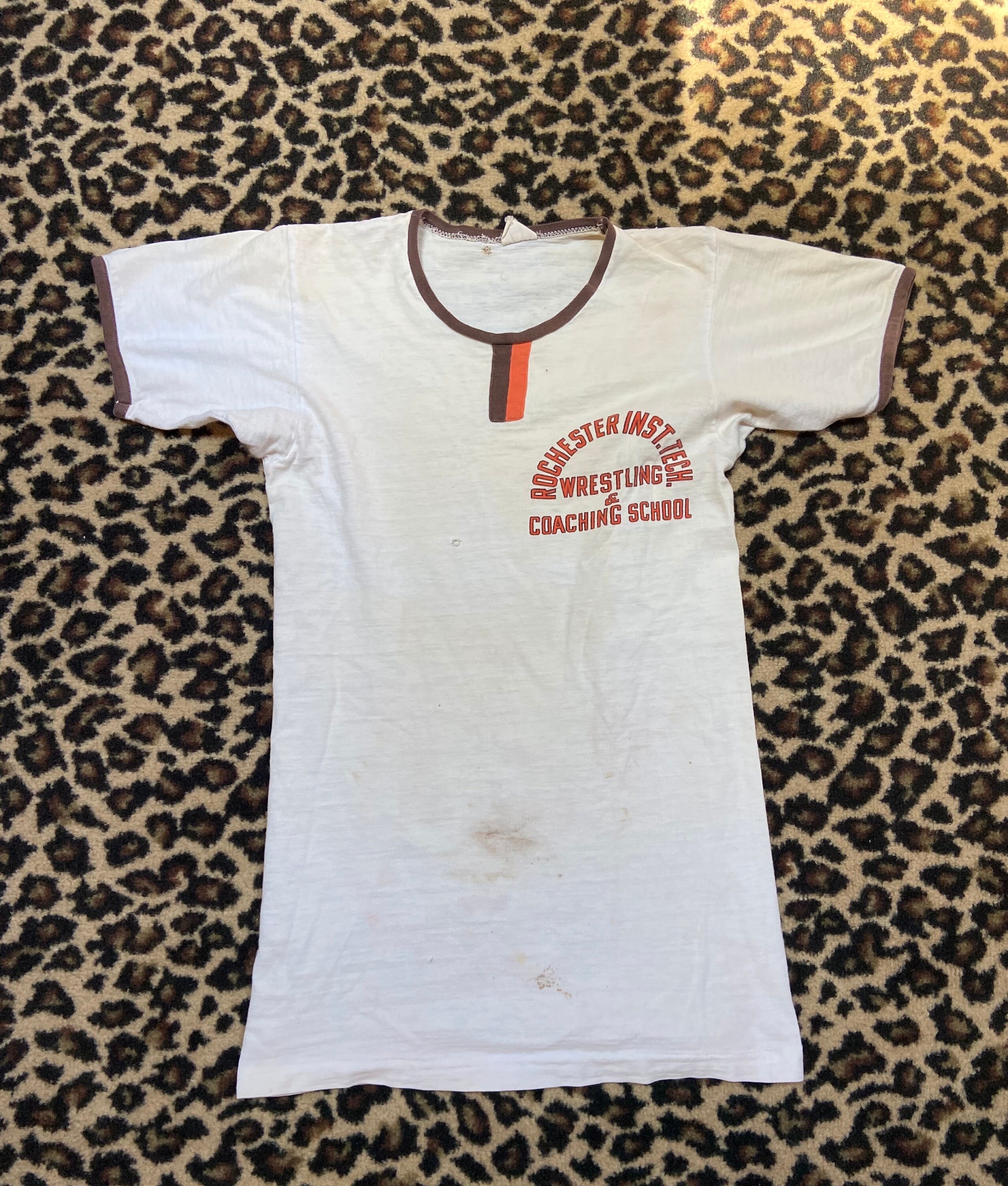Vintage 1960s Champion Rochester Institite of Tech Wrestling