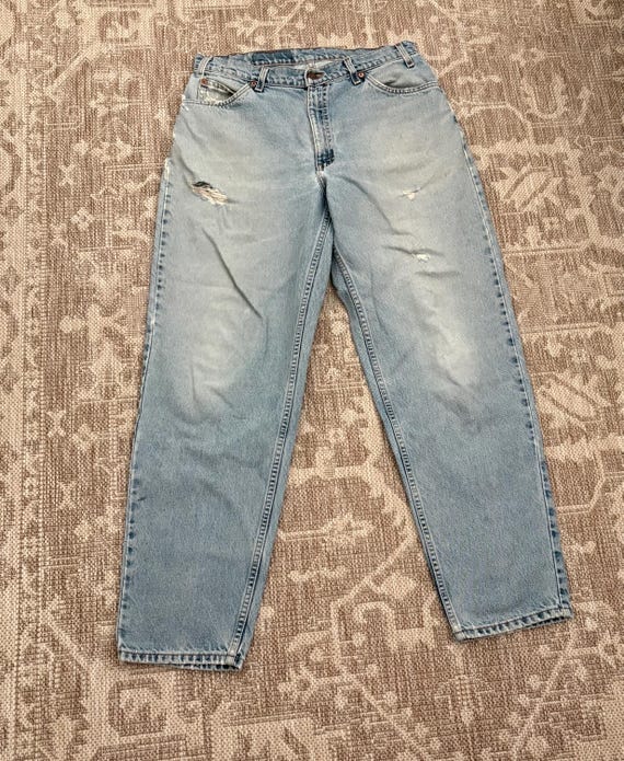 Vintage 1990s Levi's 560 orange tag loose fit tapered… - Gem