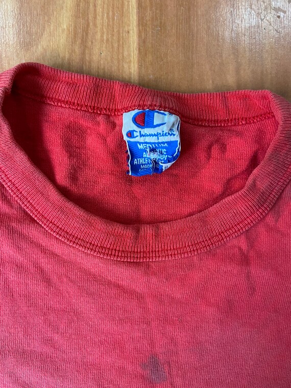 Vintage 1970s distressed champion t-shirt - image 3