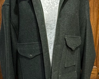 Vintage Filson Forest Green Mackinaw Wool Cruiser Jacket