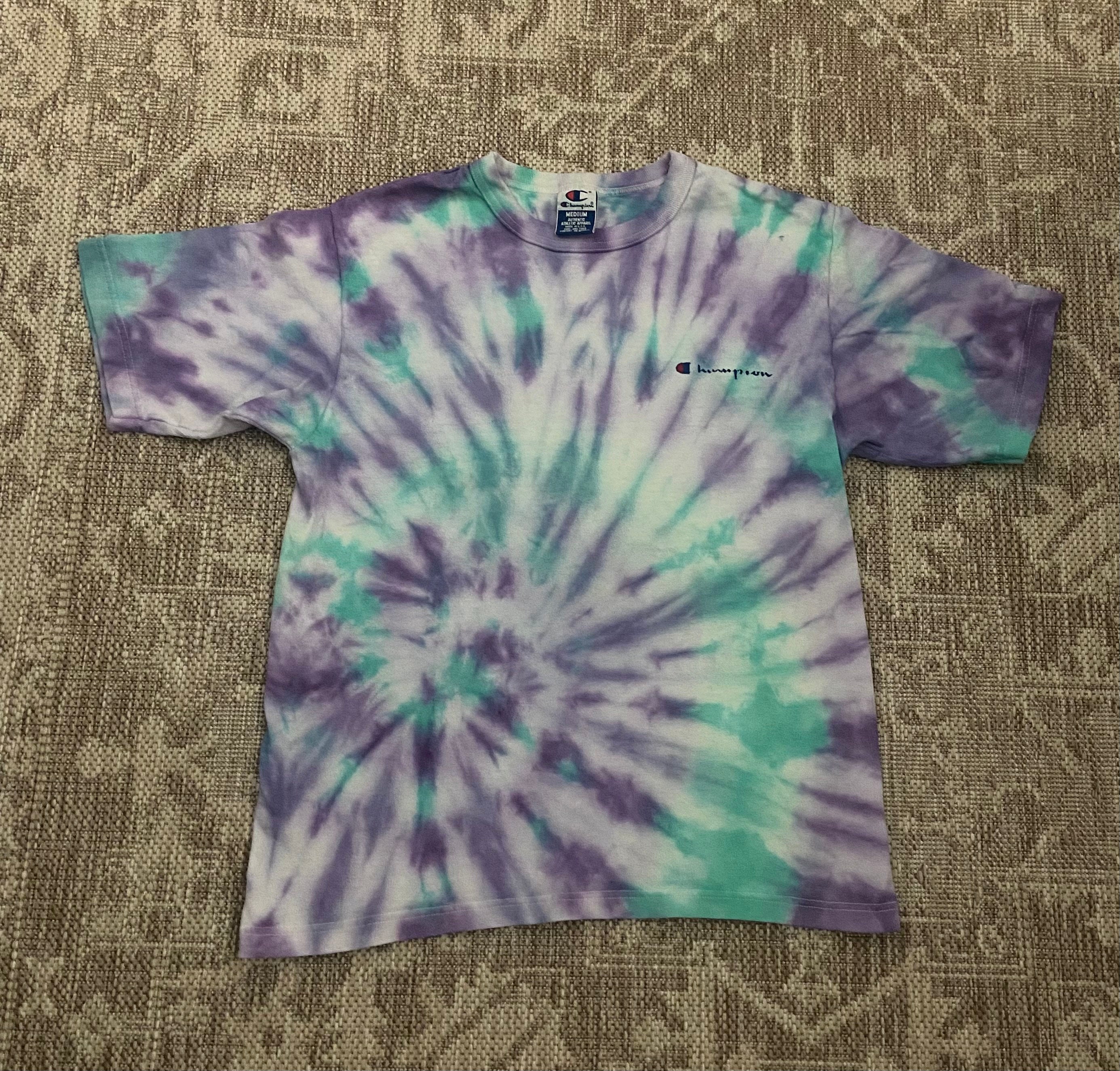 Vintage 1990s Champion Tie Dye T-shirt - Etsy