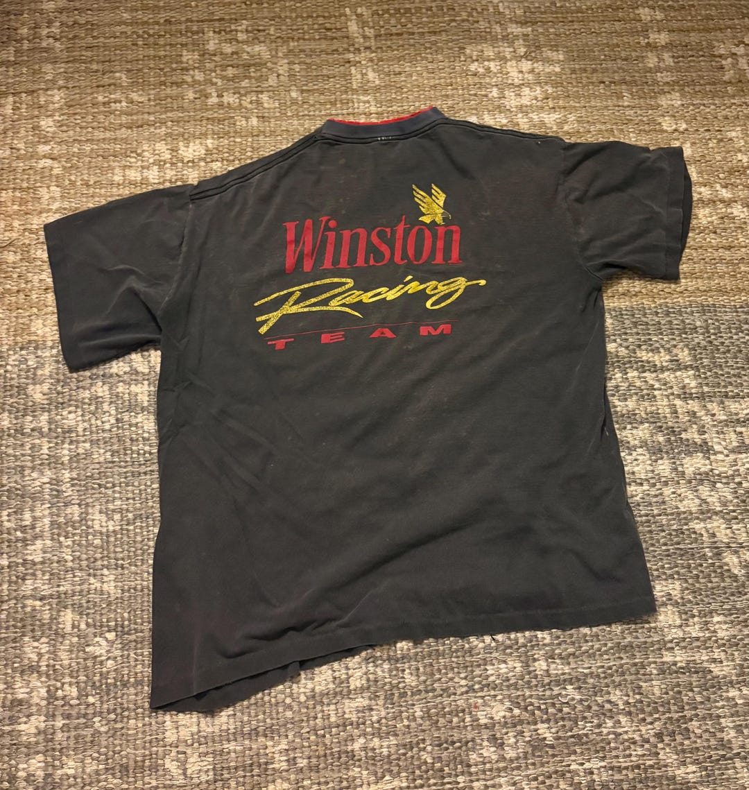 Vintage Winston Racing Team Distressed T-shirt - Etsy