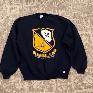 Vintage 1990s Blue Angels National Museum of Naval Aviation sweatshirt