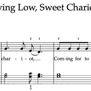 Swing Low, Sweet Chariot - Easy Piano