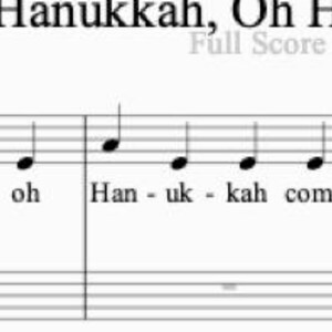 Chanukka, Oh Chanukka - Einfaches Klavier Arrangement Stufe A