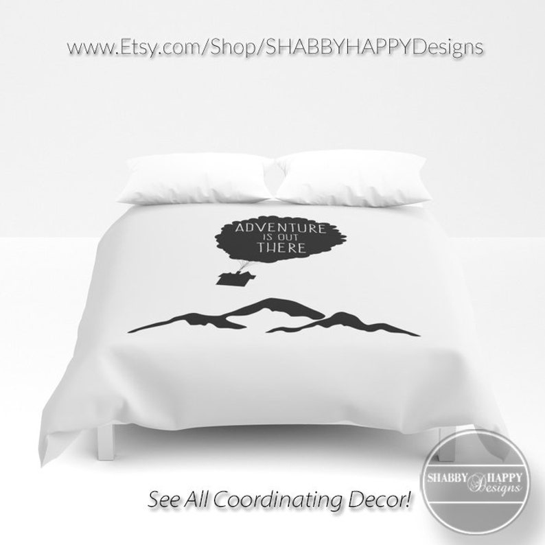Adventure is Out There Duvet Cover or Comforter Bedding Minimalist Modern Basic Art Sizes Twin Full Queen XL Twin /& King