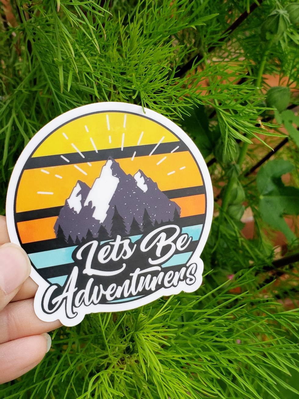 Lets Be Adventureres Vinyl Sticker - Etsy