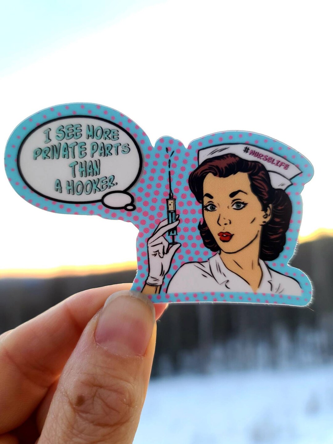 Nurses Funny Vinyl Sticker Etsy