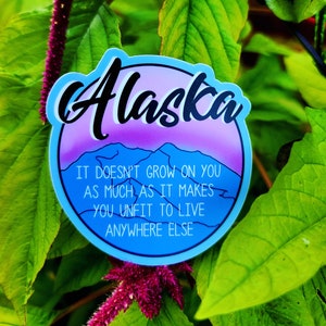 Funny Alaska Vinyl Sticker