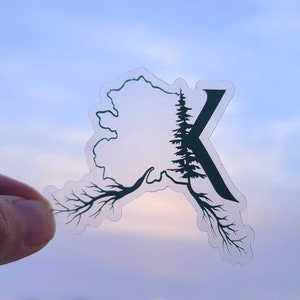 Alaska Clear Vinyl Waterproof Sticker