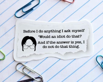 Funny Dwight Schrute, The Office Sticker