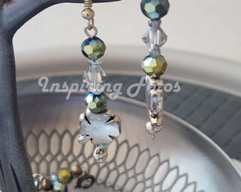 Shamrock Beaded Drop Earrings