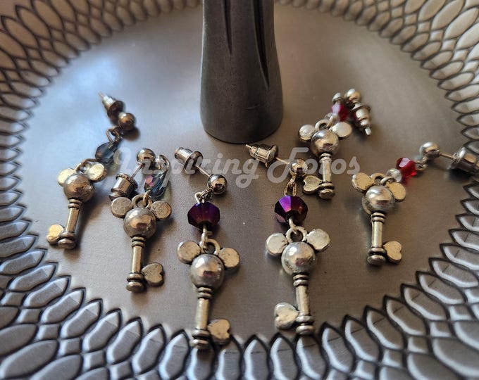 Featured listing image: Mickey Key Charm Earrings