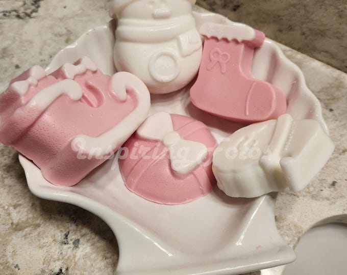 Featured listing image: Shea Butter Bath Soaps: Christmas