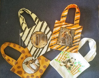 Wildlife Mini Tote Bags