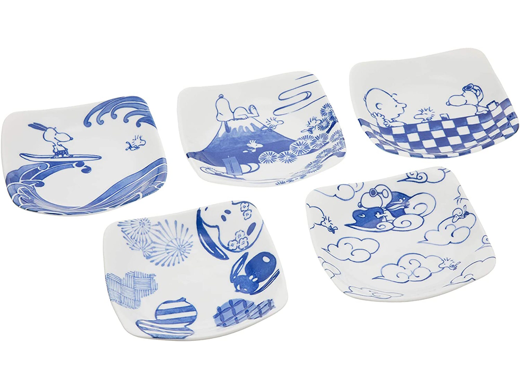 Details about   Peanuts Snoopy Sometsuke Blue & white Arabesque Soup Bowl Rice Bowl Mug Set of 3 