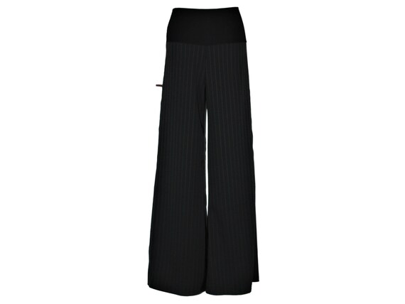 pinstripe palazzo pants