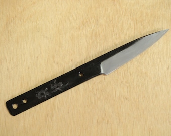 Kurotori Ginsan hand forged Kiritsuke Fixed Blade custom knife making –  ibuki blade blanks