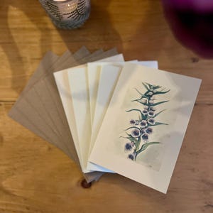 Bloc-notes Digitale - lot de cinq sur carte CRÈME avec enveloppes