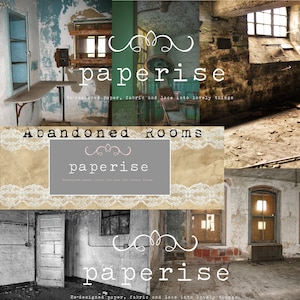 Habitaciones abandonadas Descarga digital Imprimibles para revistas basura, espeluznantes, urbanos, aterradores, álbumes de recortes, fabricación de tarjetas, collage, revistas