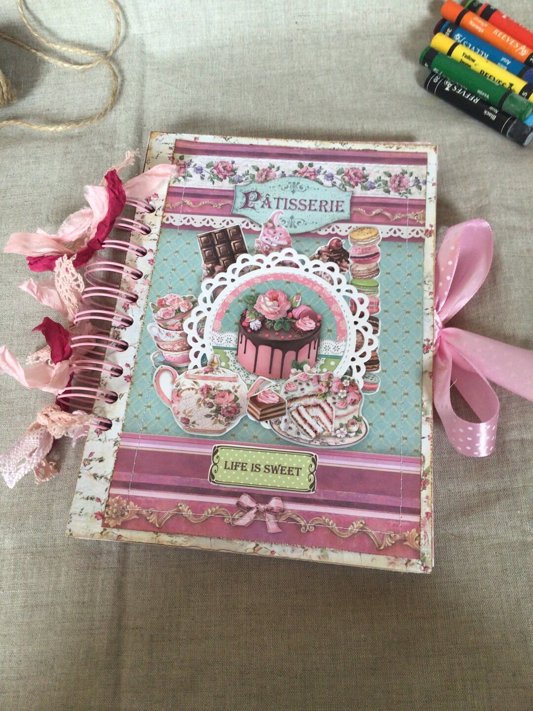 Cake Note Paper Sweet Recipes Notebook, Notes, Notepad, Hand Made, Patissiere ...