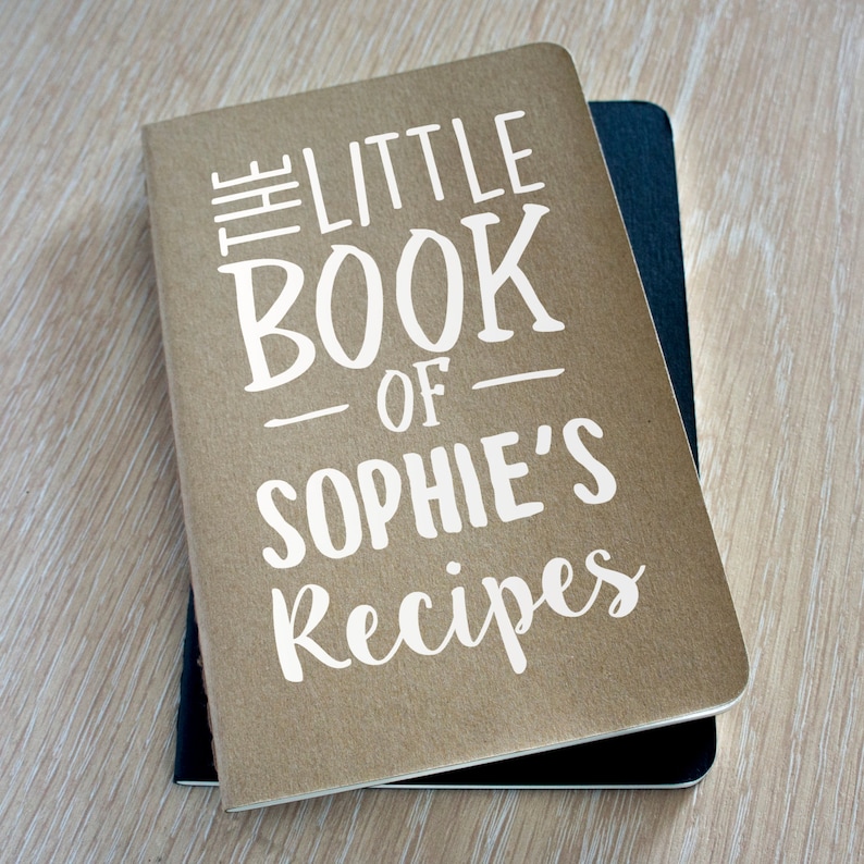 Personalised Recipe Book Moleskine Notebook A6 the Little Etsy UK
