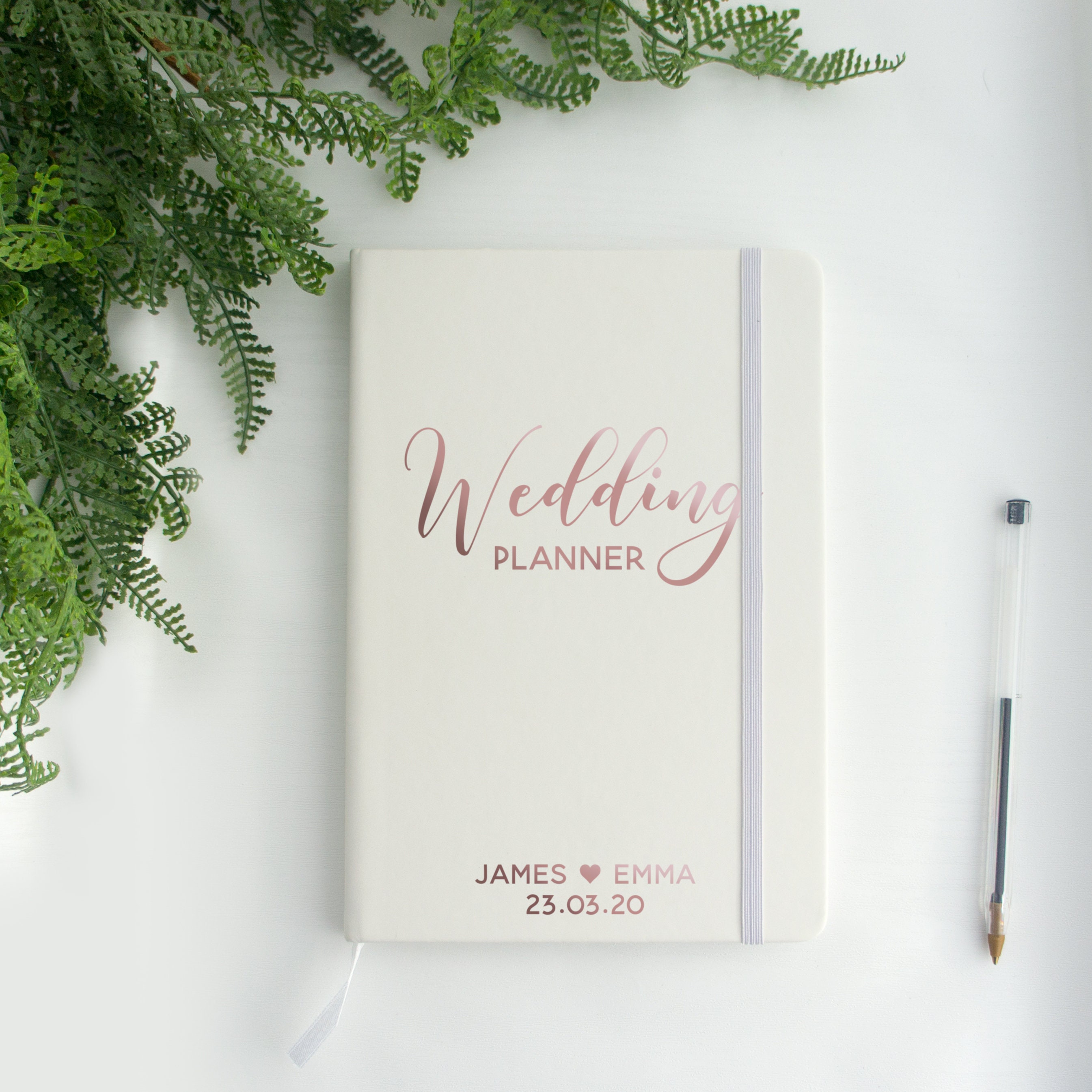 Personalised Wedding Planner Lined A5 Notebook for Wedding