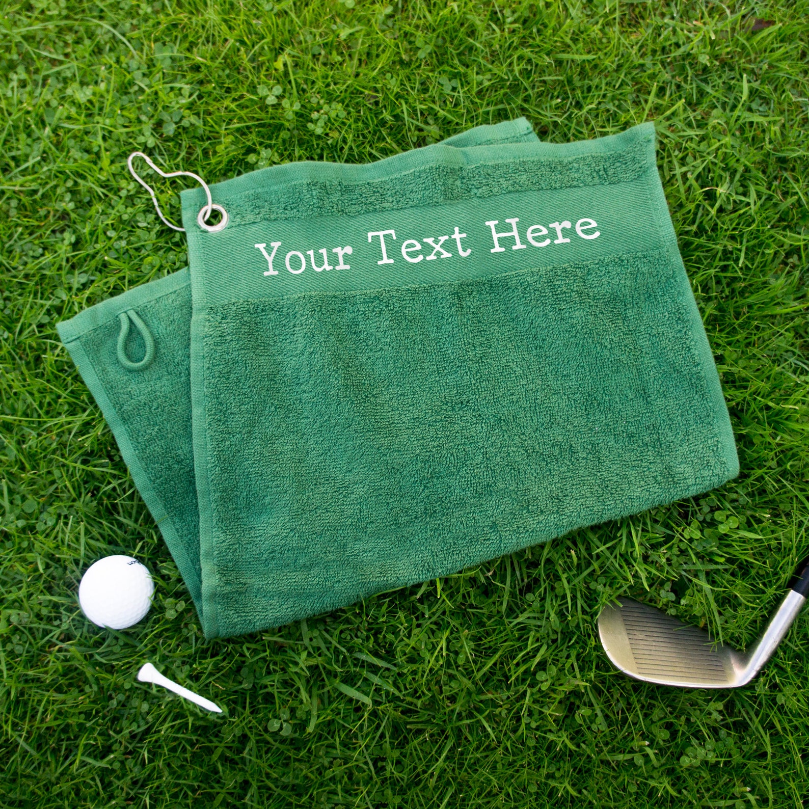 Custom Golf Towel With Any Text. Personalised Golfers Towel Etsy UK