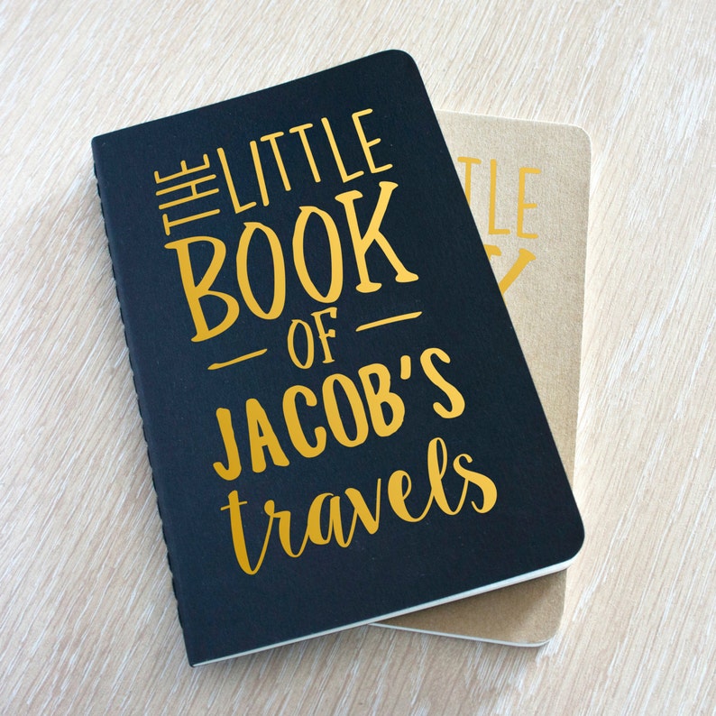 Personalised Travel Journal Planner the Little Book of Etsy