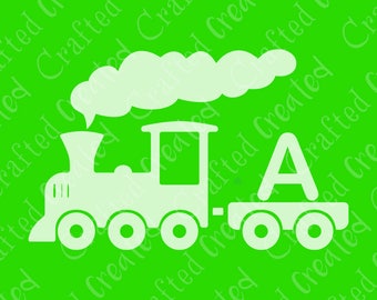 Children's Train Clipart - Steam Engine with Customisable Carriages