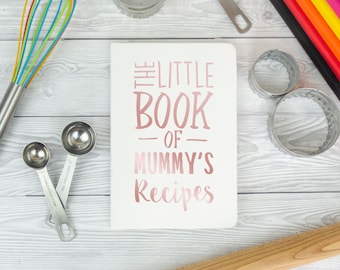 Personalised Recipe Book - Mothers day gift for mum - The Little Book Of Recipes, personalised mum gift cookery baking