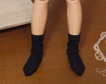 1/3 SD Black Crew socks for F60 and similar sized SD BJD