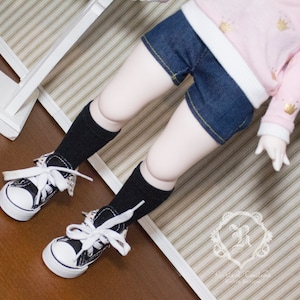 1/4 Black Knee high socks for Kumako Puyoo