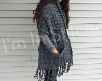 Jane's Pocket Shawl Crochet Pattern