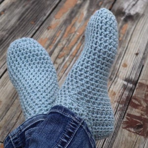 Simple Sock Slipper Crochet Pattern image 3