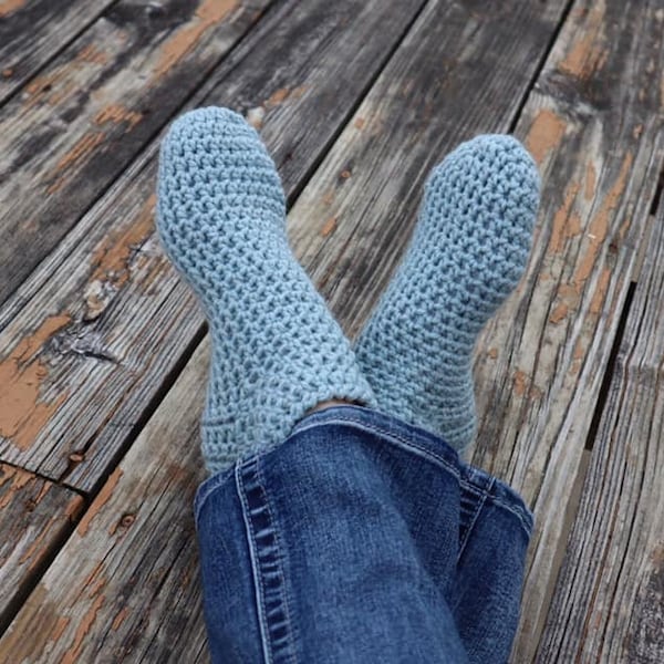 Simple Sock Slipper Crochet Pattern