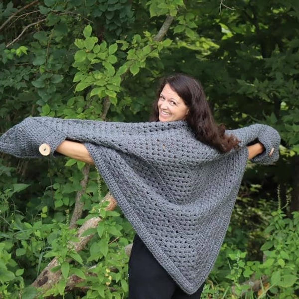 PATTERN The Jodi Pocket Shawl Crochet PATTERN
