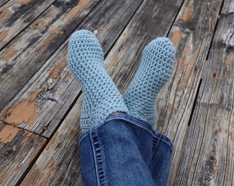 Patron de chaussette chaussette simple au crochet