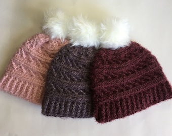 Haakpatroon soft-twist beanie