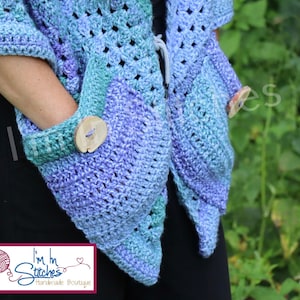 PATTERN The Jodi Pocket Shawl Crochet PATTERN image 4