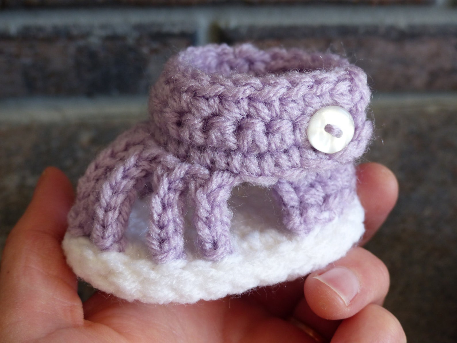 Sweet Newborn Baby Sandal Crochet Pattern Etsy