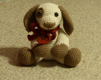 Crochet Pattern for Almond Bark the Puppy