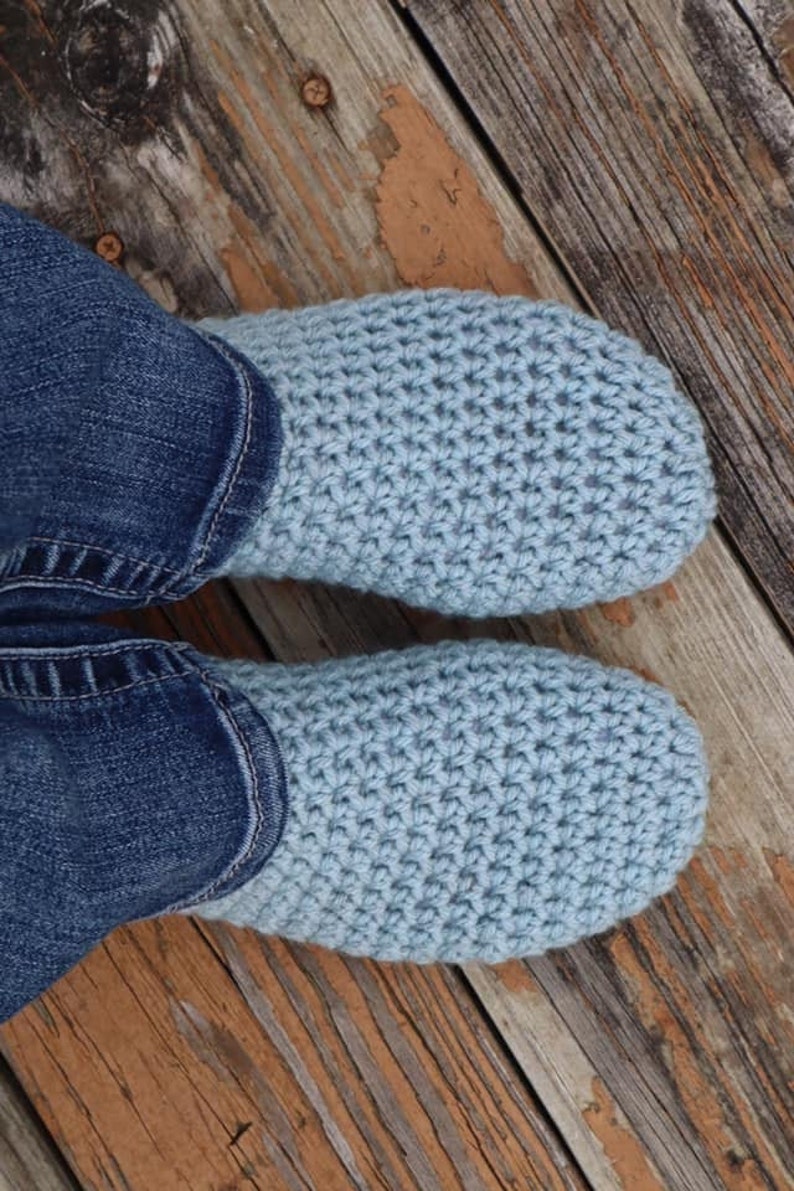 Simple Sock Slipper Crochet Pattern image 2